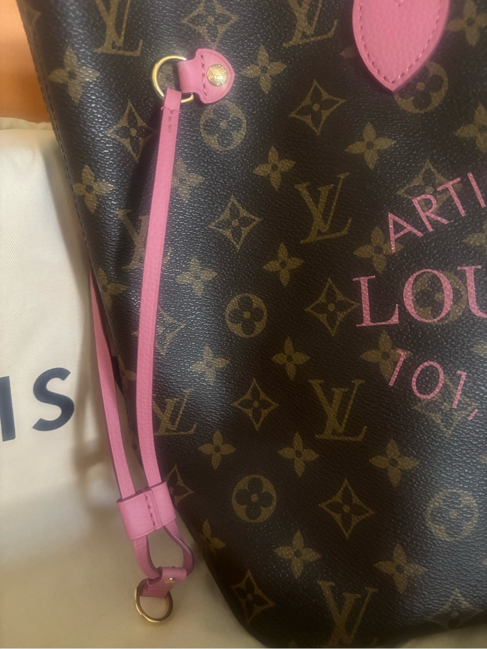 Louis Vuitton Neverfull MM Ikat Flower Monogram Canvas Tote – 100% Authentic - Picture 3 of 16